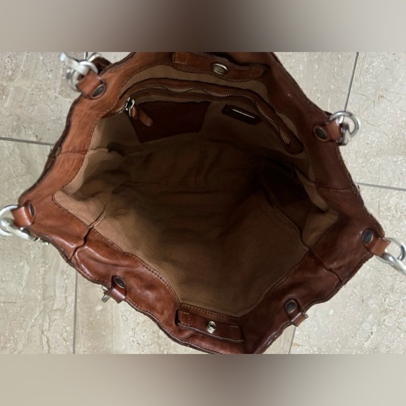 Campomaggi Free People Gorgeous Studded Leather Embellished Crossbody Tote Bag - Picture 10 of 16